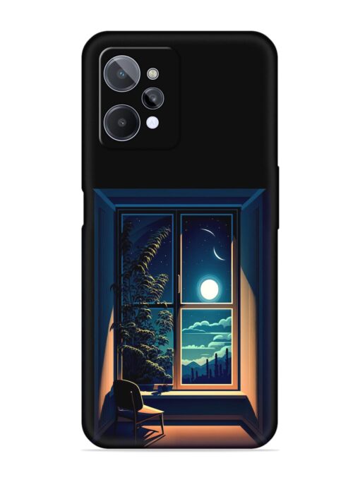 Night View At Window Embossed Soft Silicone Case for Realme C31