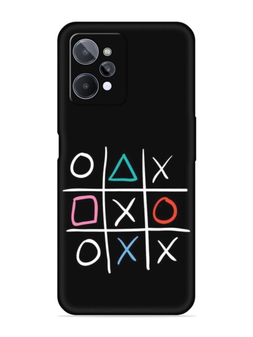 Super Neon Tic-Tac-Toe Embossed Soft Silicone Case for Realme C31