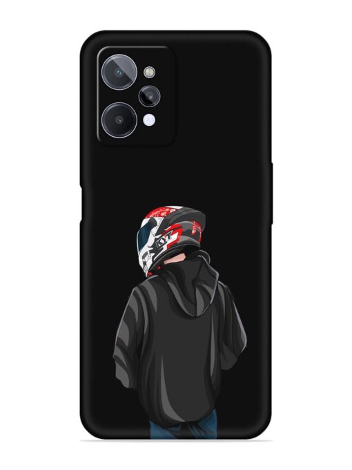 Motorcycle Rider Embossed Soft Silicone Case for Realme C31