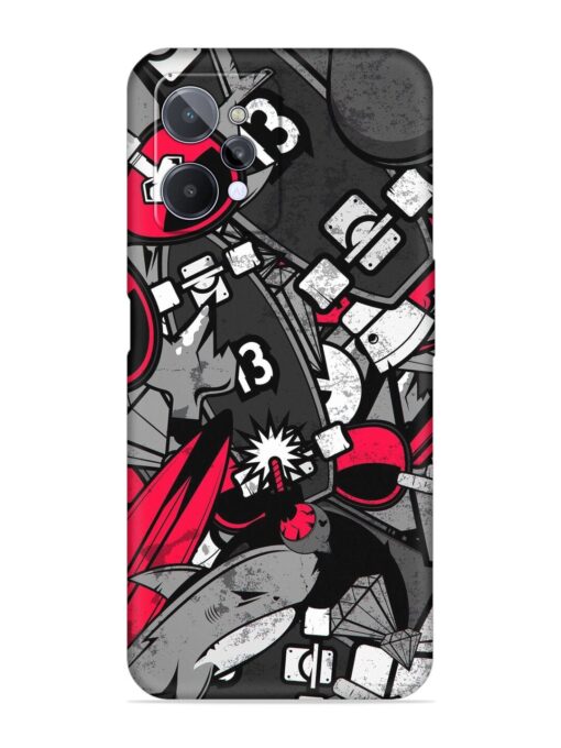 Fictional Doodle Embossed Soft Silicone Case for Realme C31 Zapvi