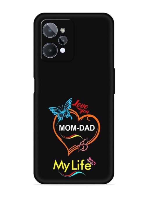 Love You Mom Dad Embossed Soft Silicone Case for Realme C31 Zapvi