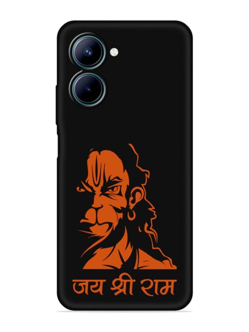 Angry Hanuman Embossed Soft Silicone Case for Realme C33