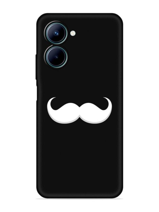 Mustache Vector Embossed Soft Silicone Case for Realme C33 Zapvi