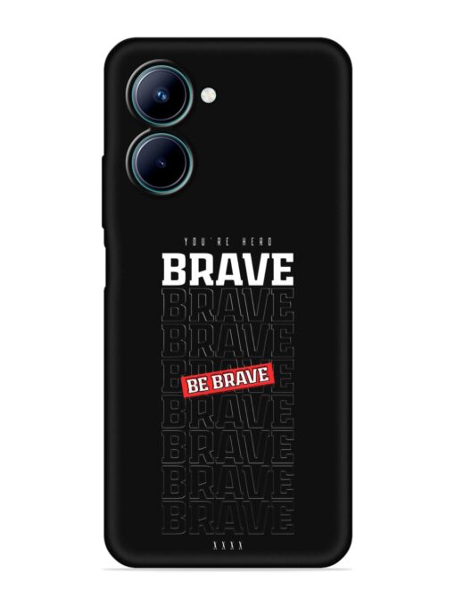 Be Brave Embossed Soft Silicone Case for Realme C33 Zapvi