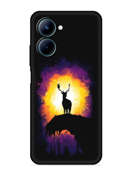 Elk Animal Art Embossed Soft Silicone Case for Realme C33 Zapvi