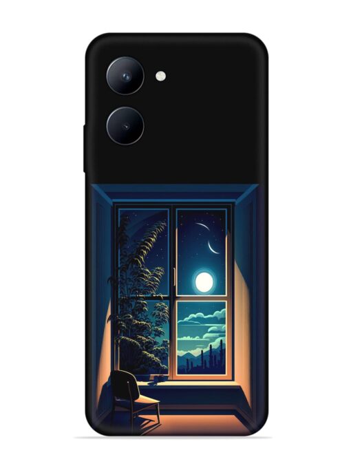 Night View At Window Embossed Soft Silicone Case for Realme C33 (2023) Zapvi