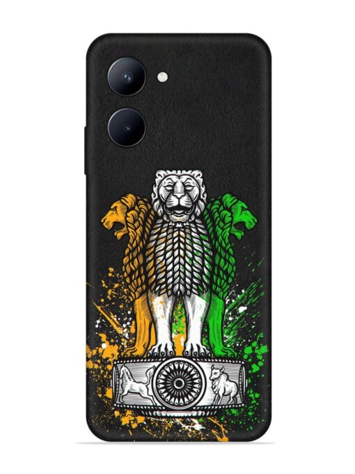 Pillars Of Ashoka Embossed Soft Silicone Case for Realme C33 (2023) Zapvi