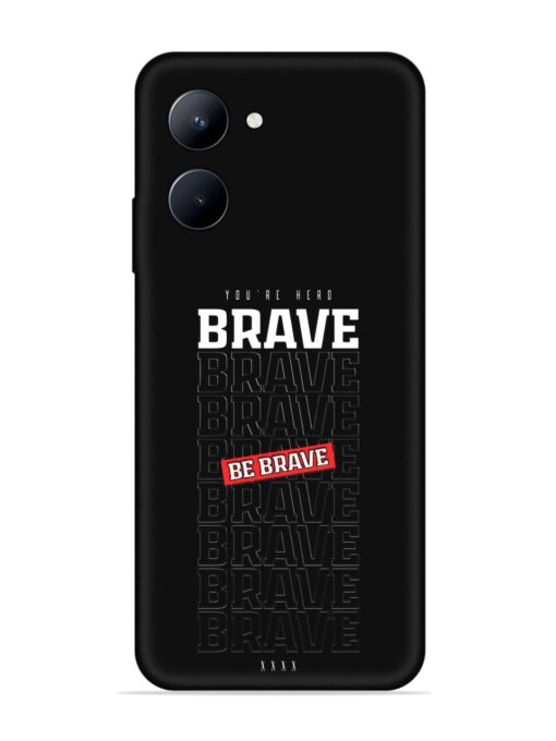 Be Brave Embossed Soft Silicone Case for Realme C33 (2023)