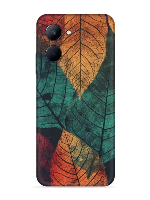 Leaves Artwork Embossed Soft Silicone Case for Realme C33 (2023) Zapvi