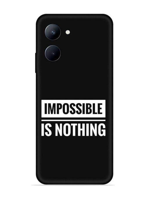 Impossible Is Nothing Embossed Soft Silicone Case for Realme C33 (2023)