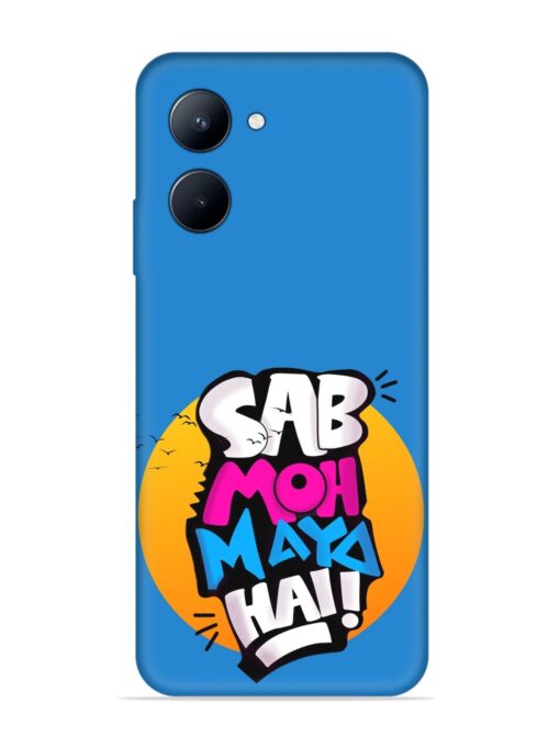 Sab Moh Moya Embossed Soft Silicone Case for Realme C33 (2023)