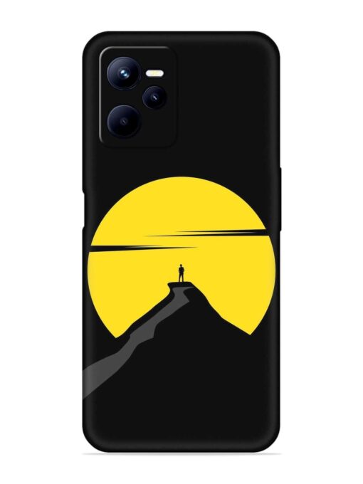 Black Ultra Vector Embossed Soft Silicone Case for Realme C35 Zapvi