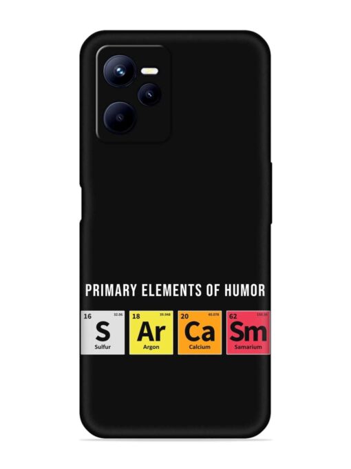 Primary Elements Humor Embossed Soft Silicone Case for Realme C35 Zapvi