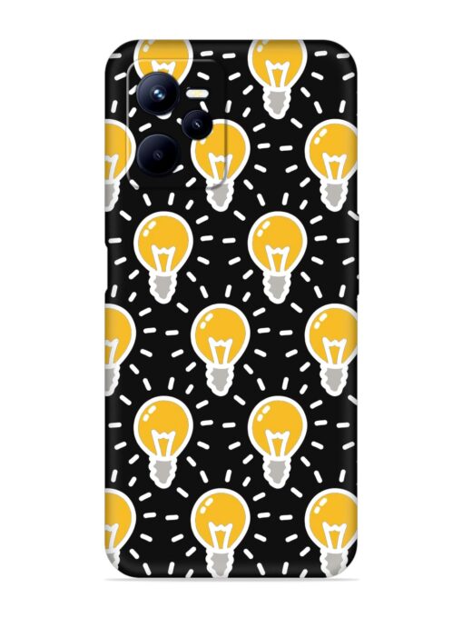 Light Bulb Seamless Embossed Soft Silicone Case for Realme C35