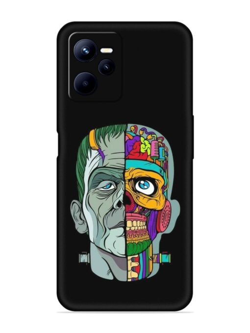 Men Vs Skull Embossed Soft Silicone Case for Realme C35 Zapvi