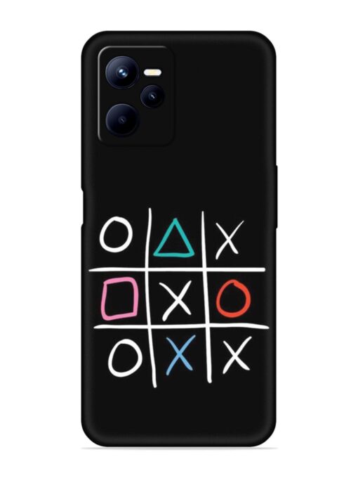 Super Neon Tic-Tac-Toe Embossed Soft Silicone Case for Realme C35