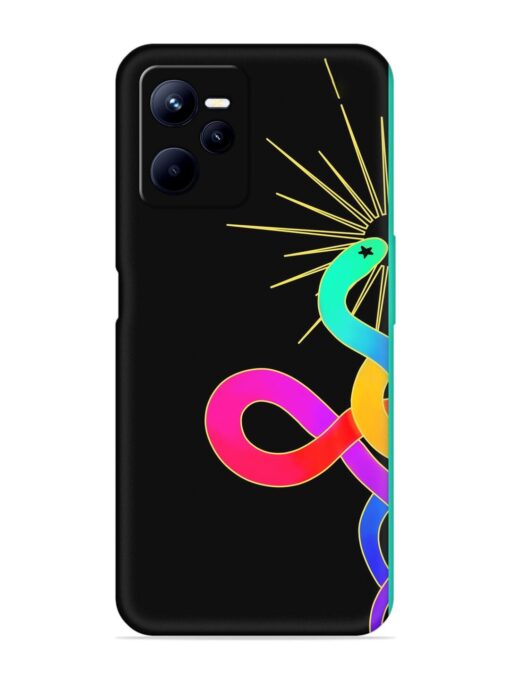 Art Geometric Abstraction Embossed Soft Silicone Case for Realme C35