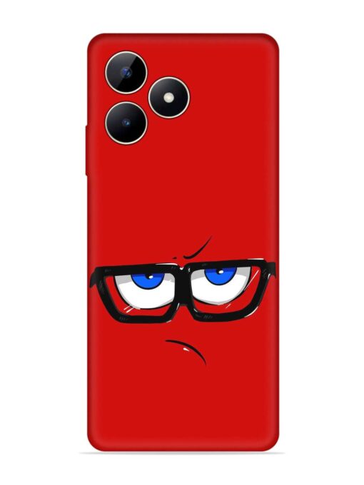 Rad Angry Face Embossed Soft Silicone Case for Realme C53