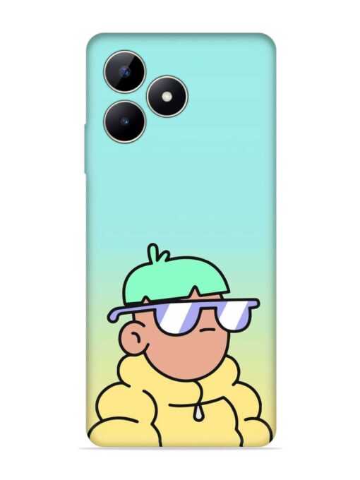 Doodles Cool Character Embossed Soft Silicone Case for Realme C53 Zapvi