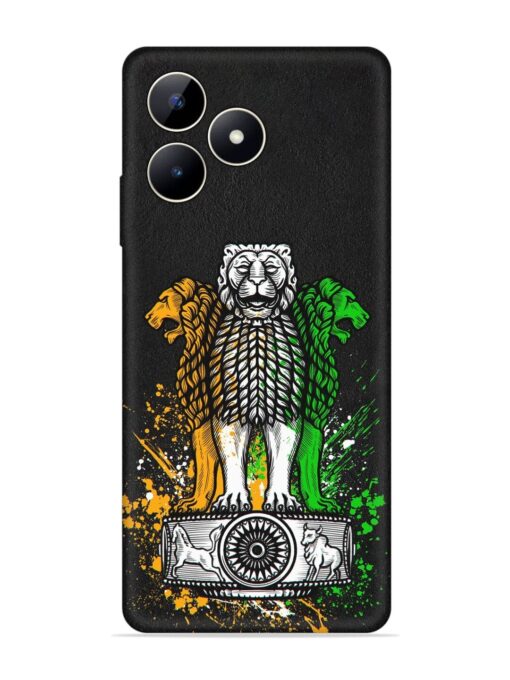 Pillars Of Ashoka Embossed Soft Silicone Case for Realme C53 Zapvi