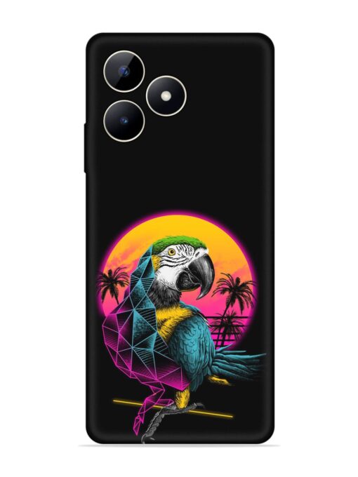 Rad Parrot Embossed Soft Silicone Case for Realme C53