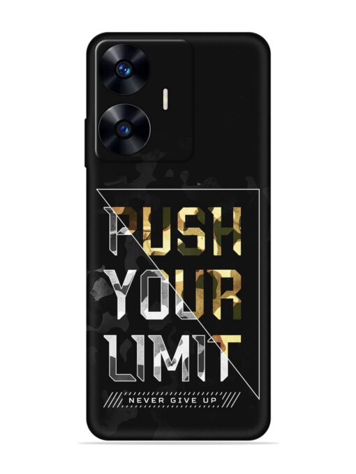 Push Your Limits Embossed Soft Silicone Case for Realme C55 Zapvi