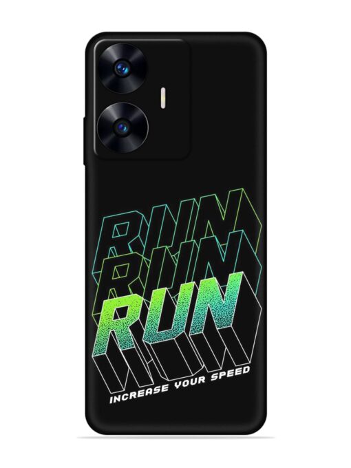 Run Embossed Soft Silicone Case for Realme C55