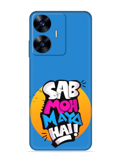 Sab Moh Moya Embossed Soft Silicone Case for Realme C55