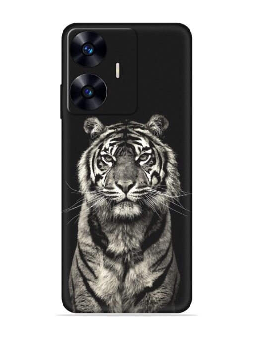 Tiger Art Embossed Soft Silicone Case for Realme C55 Zapvi