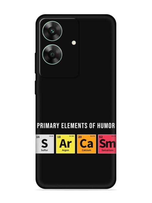 Primary Elements Humor Embossed Soft Silicone Case for Realme C61 Zapvi