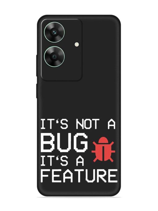 Not Bug Feature Embossed Soft Silicone Case for Realme C61 Zapvi