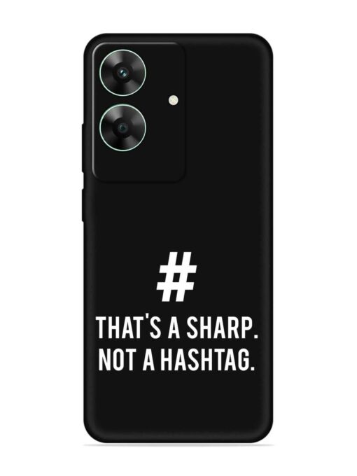 Thats Sharp Not Embossed Soft Silicone Case for Realme C61 Zapvi