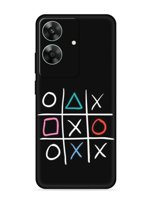 Super Neon Tic-Tac-Toe Embossed Soft Silicone Case for Realme C61