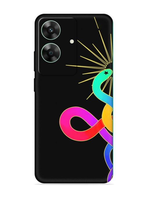 Art Geometric Abstraction Embossed Soft Silicone Case for Realme C61 Zapvi