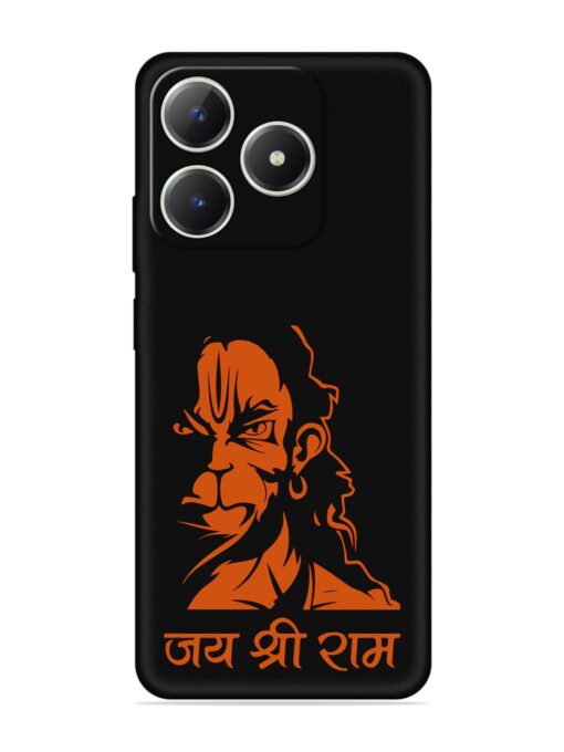 Angry Hanuman Embossed Soft Silicone Case for Realme C63 Zapvi