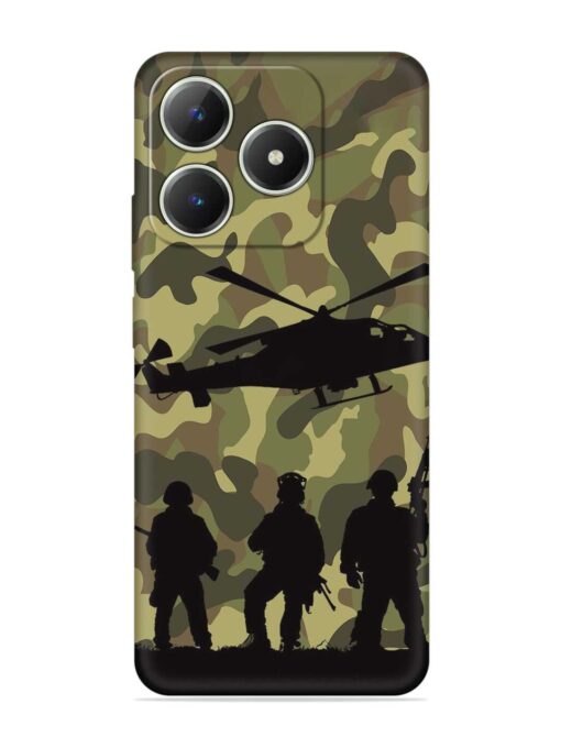 Army Heros Embossed Soft Silicone Case for Realme C63 Zapvi