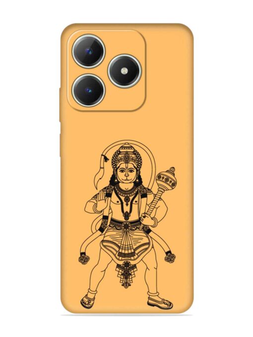 Indian God Hanuman Embossed Soft Silicone Case for Realme C63 Zapvi