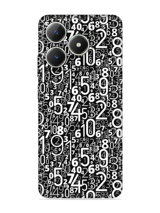 Many Numbers Different Embossed Soft Silicone Case for Realme C63 Zapvi