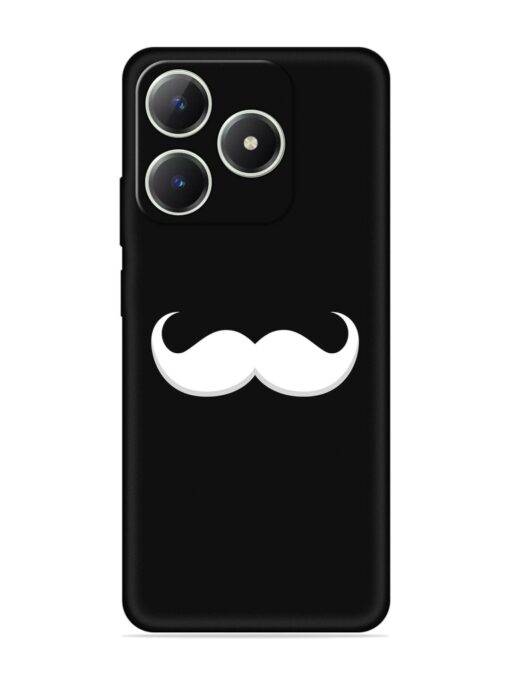 Mustache Vector Embossed Soft Silicone Case for Realme C63 Zapvi