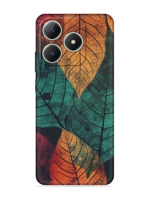 Leaves Artwork Embossed Soft Silicone Case for Realme C63 Zapvi