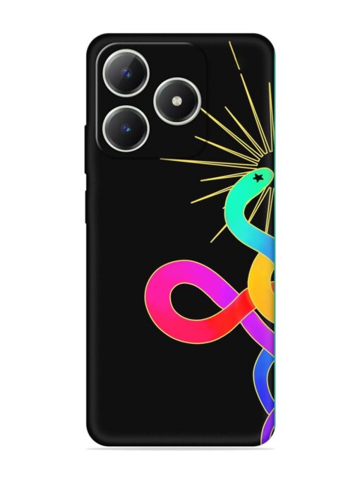 Art Geometric Abstraction Embossed Soft Silicone Case for Realme C63 (4G) Zapvi