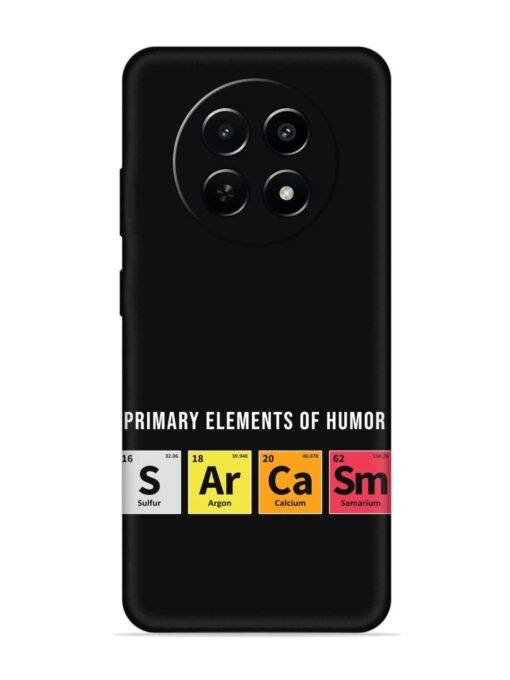 Primary Elements Humor Embossed Soft Silicone Case for Realme C65 (5G) Zapvi