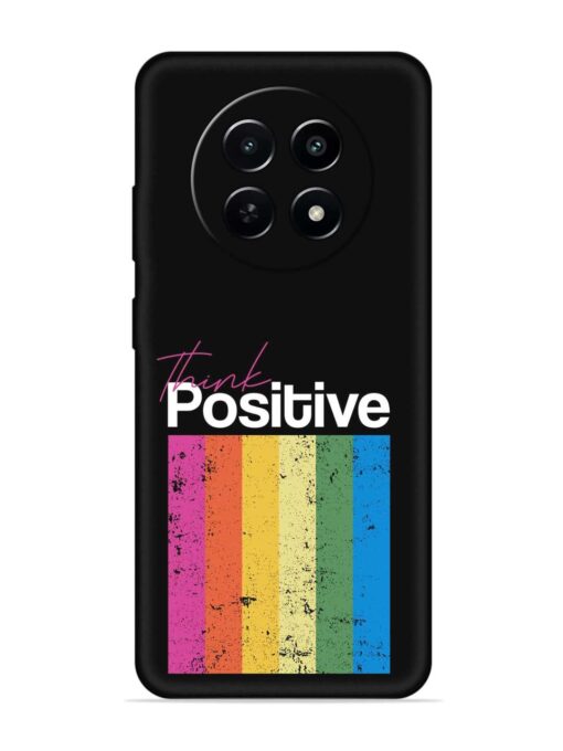 Think Positive Typography Embossed Soft Silicone Case for Realme C65 (5G) Zapvi