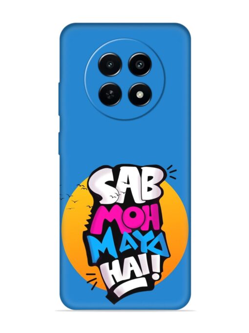 Sab Moh Moya Embossed Soft Silicone Case for Realme C65 (5G)