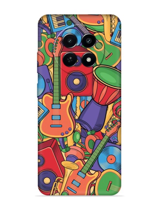 Colorful Music Art Embossed Soft Silicone Case for Realme C65 (5G) Zapvi