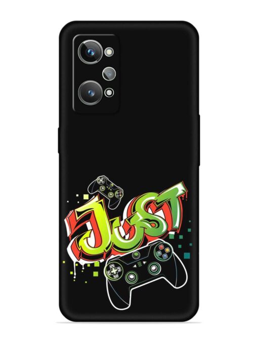 Graffiti Gamepad Illustration Embossed Soft Silicone Case for Realme Gt 2