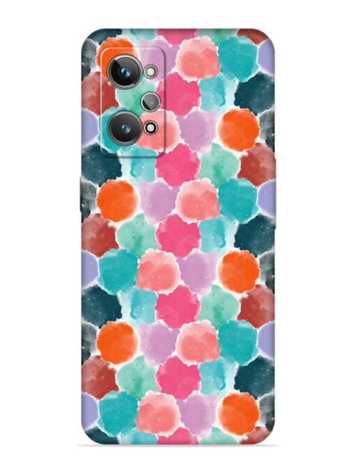 Colorful Seamless Pattern Embossed Soft Silicone Case for Realme Gt 2