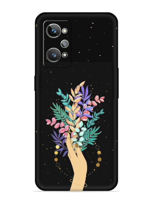 Flower On Hand Embossed Soft Silicone Case for Realme Gt 2 Zapvi