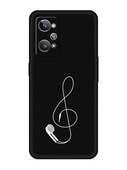 Music Earphone Vector Embossed Soft Silicone Case for Realme Gt 2