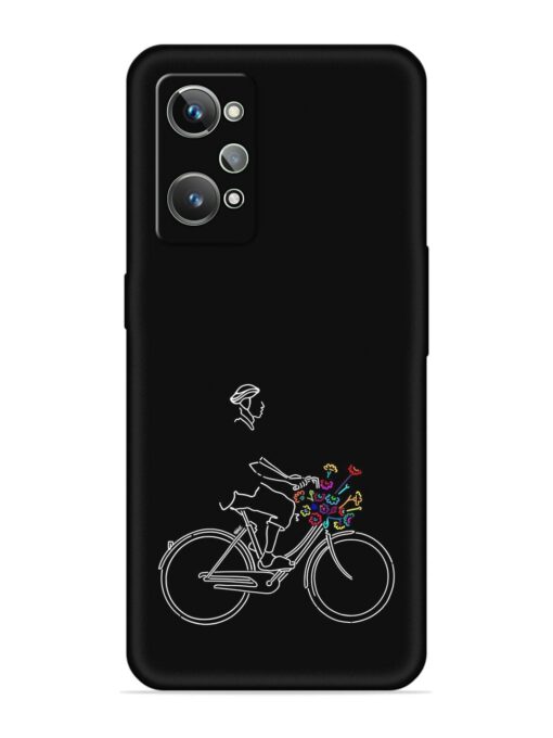 Minimalist Cycle Art Embossed Soft Silicone Case for Realme Gt 2